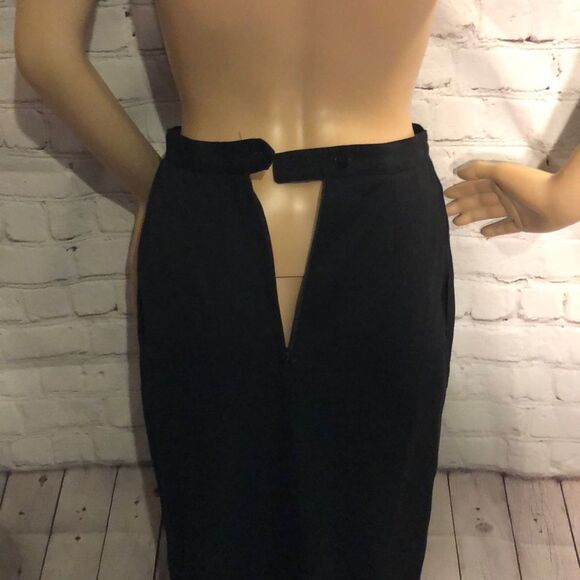 Sassco Black Pencil Skirt Career Professional 6 - Picture 6 of 8